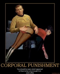 Kirk spanks Uhura